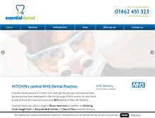 Tablet Screenshot of essentialdental.co.uk